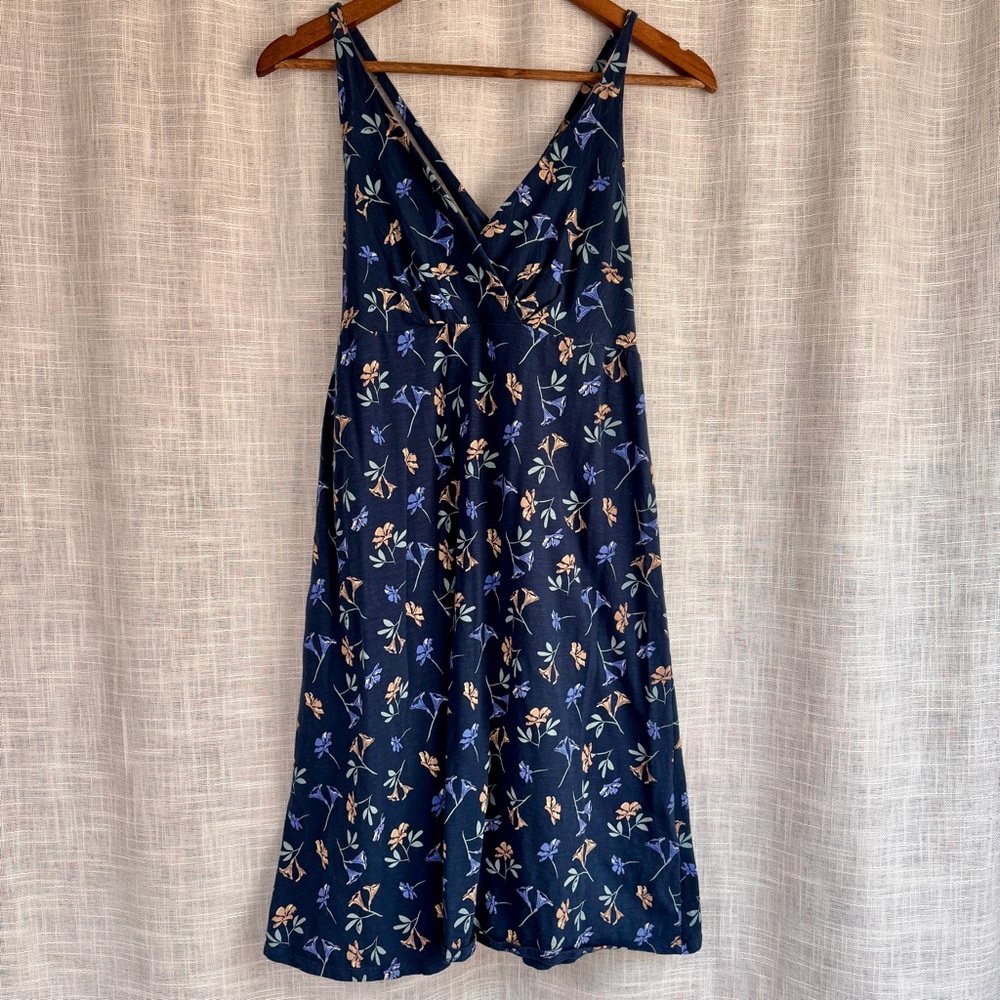 Patagonia Crossover Strappy Tank Dress Organic Cotton Size Medium